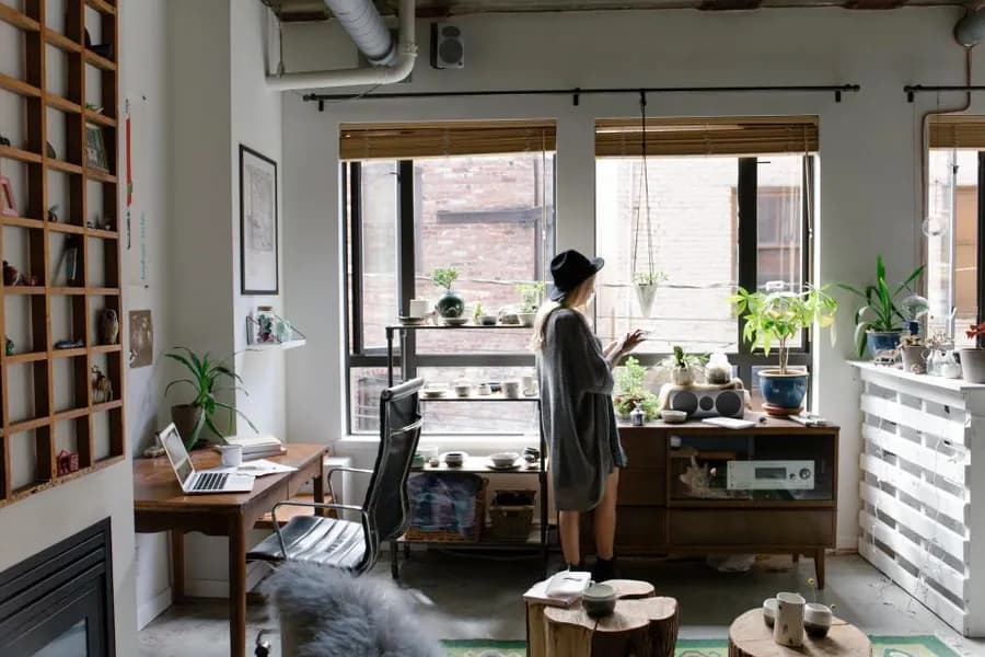 The interior of an independent shop